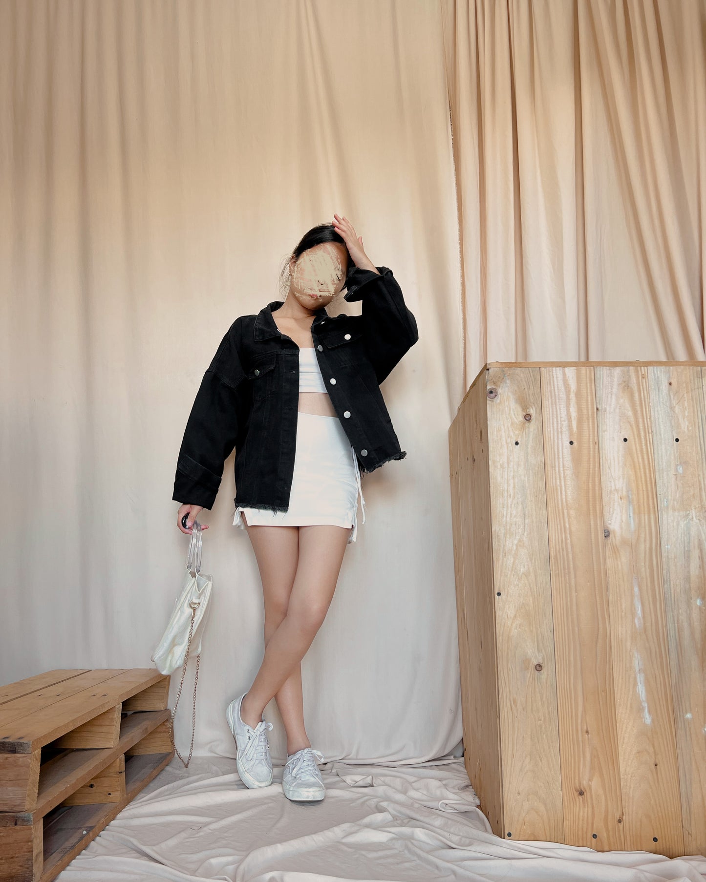 black denim jacket