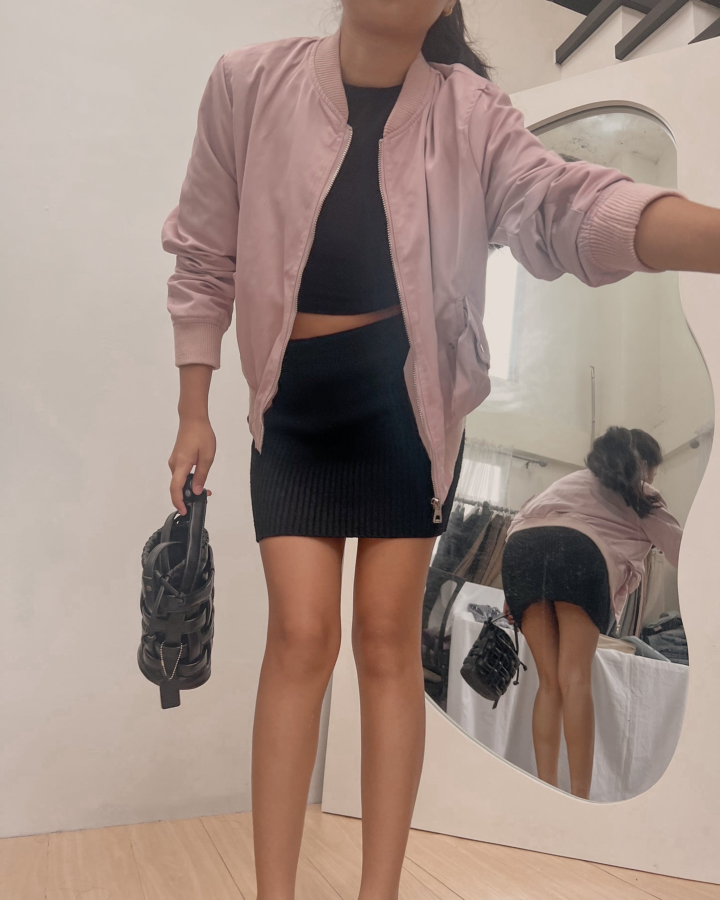 pink high quality bomber jacket