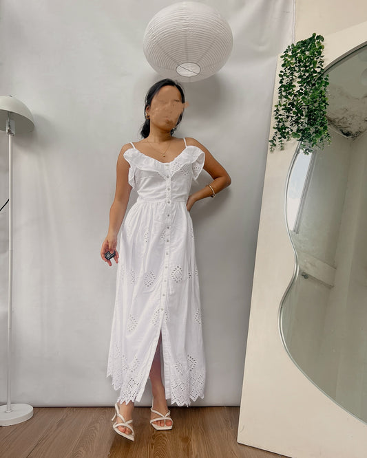 ZARA white eyelet high quality dress
