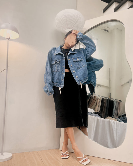 dark washed denim jacket
