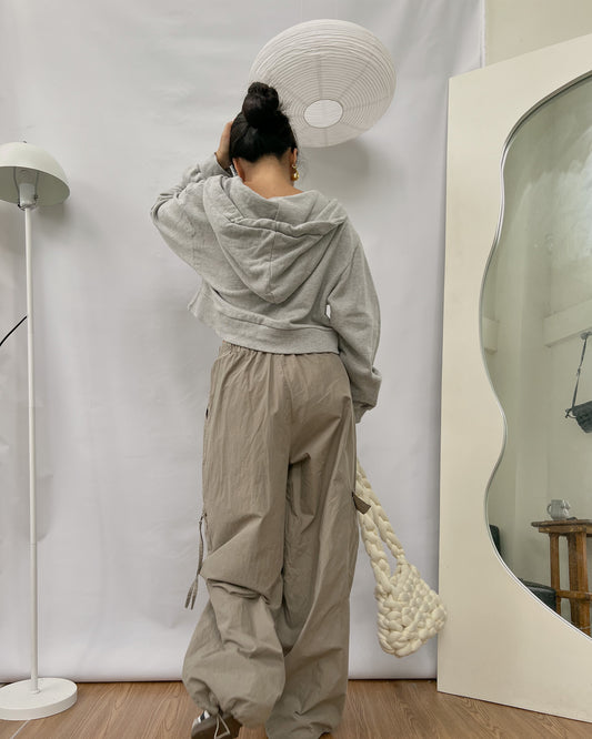 nylon cargo pants B48