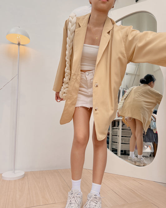 yellowish brown blazer