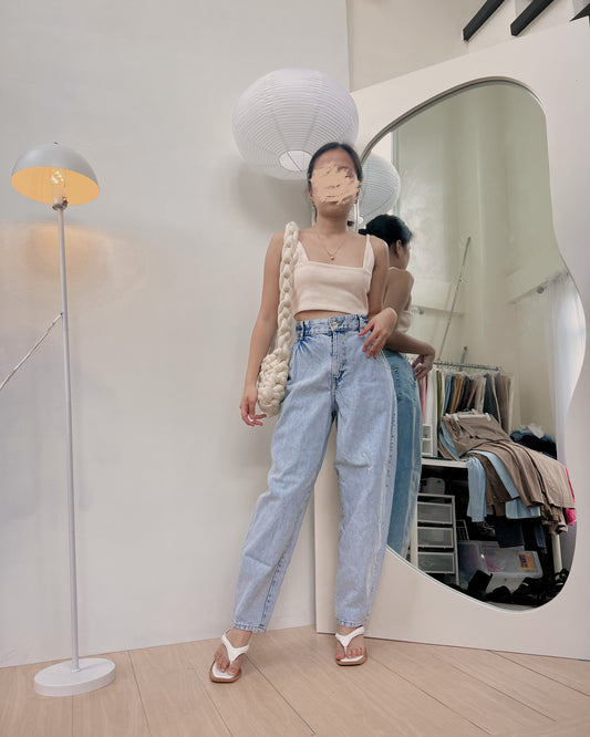 acid washed mom jeans B28 (28-29)