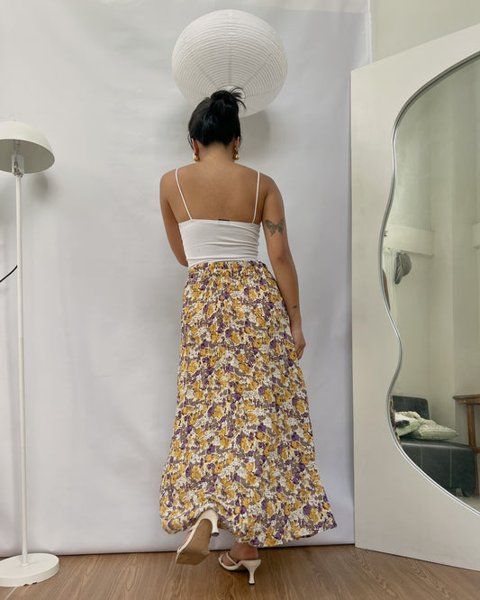 floral flowy skirt L1