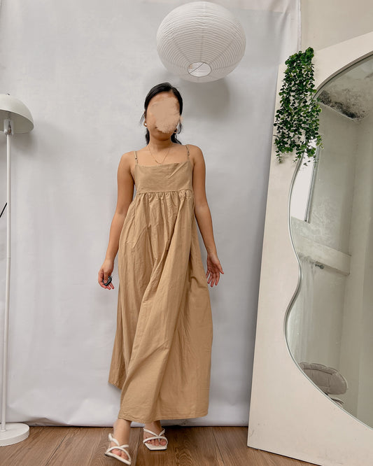 brown babydoll dress