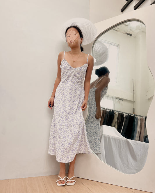 floral dreamy lilac dress