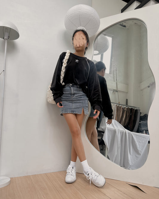 black adidas pullover