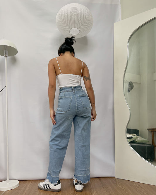 ZARA wide leg denim pants K17