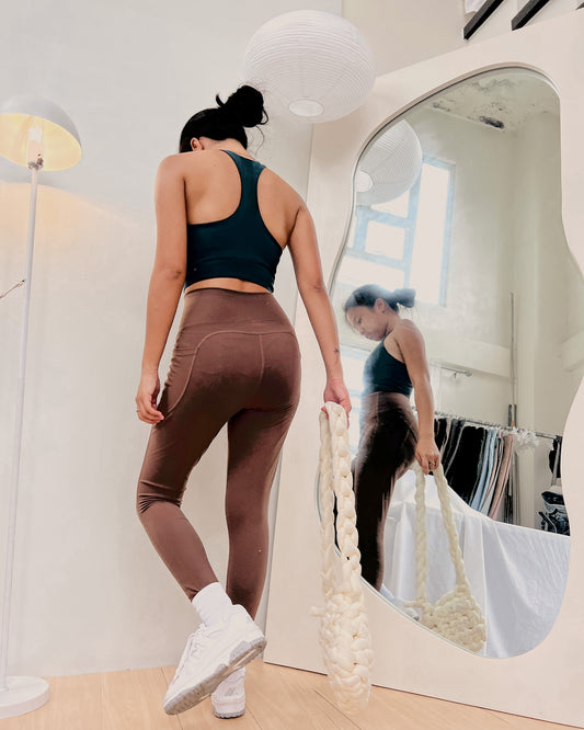 UNIQLO blue-ish green sports bra