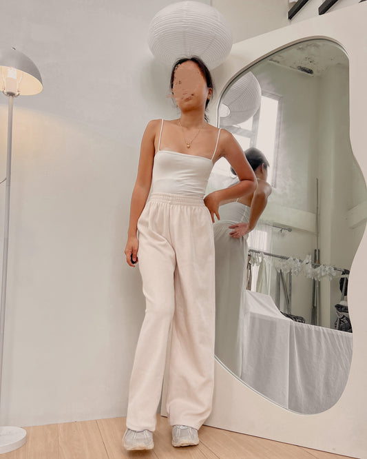 nude ribbed knit lounge pants (24-32) 🌺