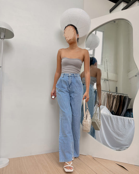 URBAN REVIVO light washed denim pants (28-29) Z46