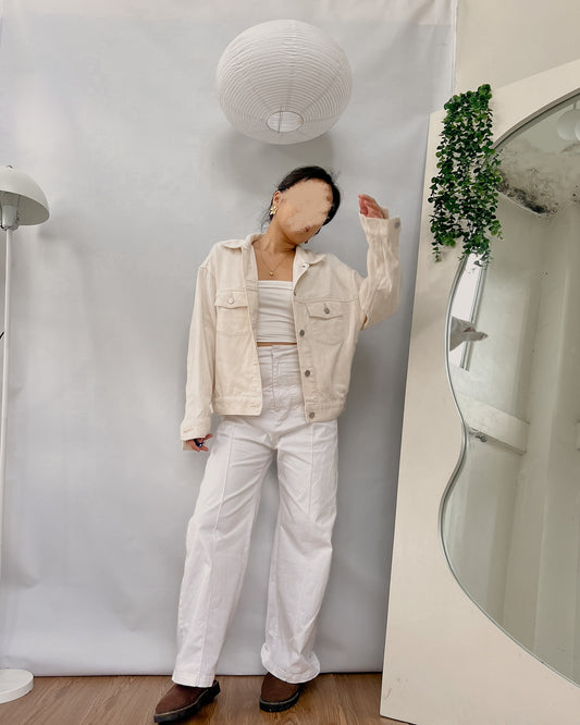 UNIQL0 off white corduroy jacket