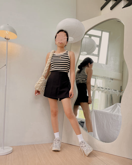 black flowy skort T11 (22-30)