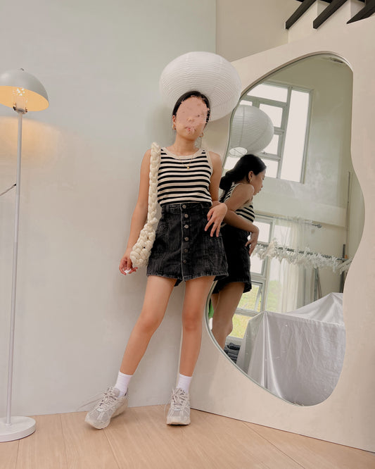 black denim skort 🪩 (27/28)