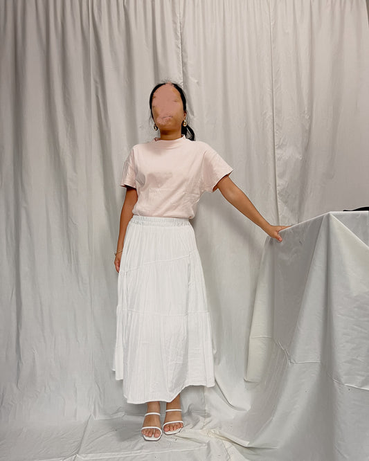 GU pinkish nude semi turtle neck top