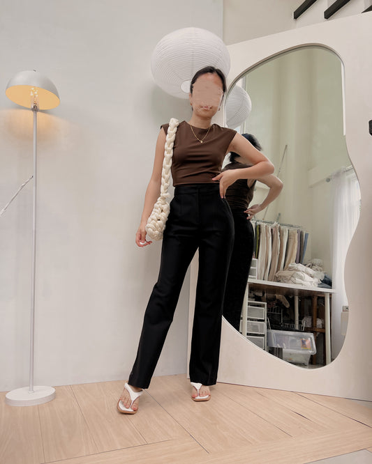ankle length black high quality trousers B10 (28-29)