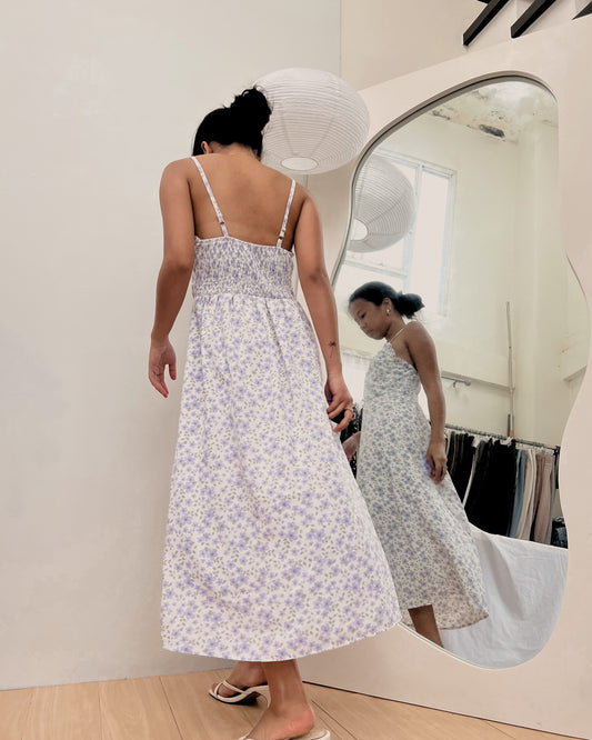 floral dreamy lilac dress