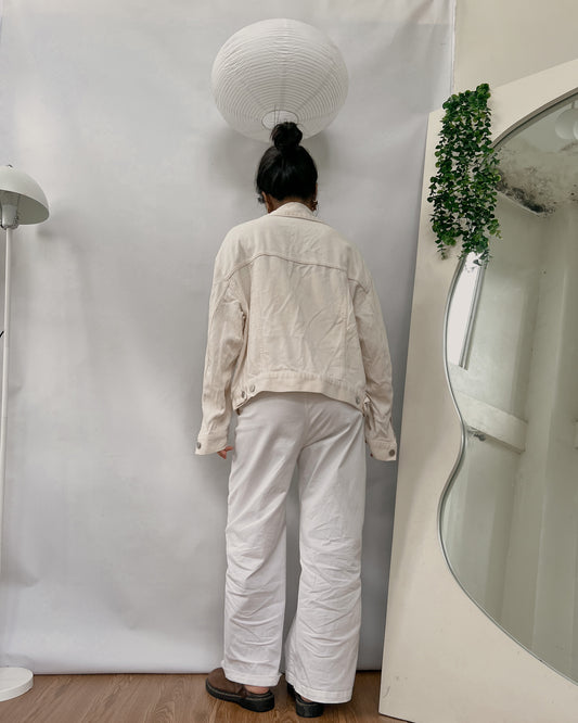 UNIQL0 off white corduroy jacket
