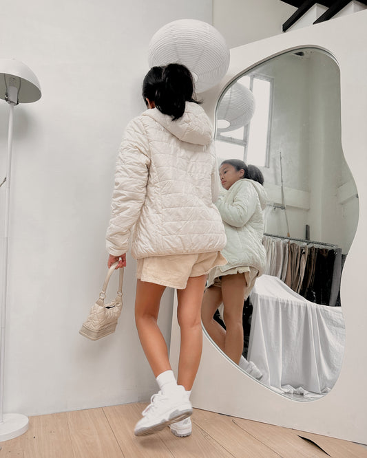 white puffer jacket