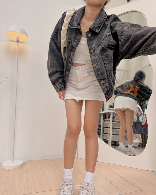 black denim jacket