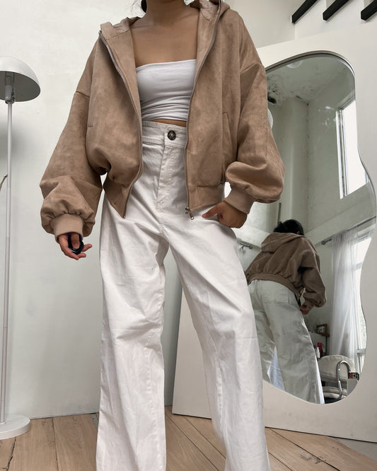 favorite velvet high quality zip up hoodie
