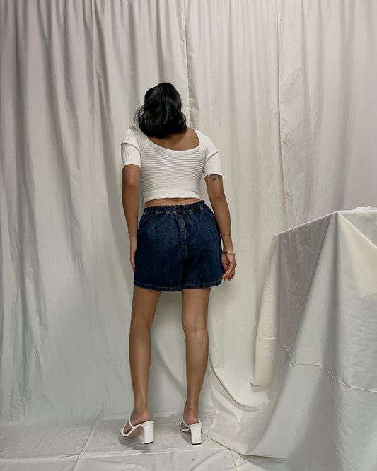 GU dark washed denim skort J04