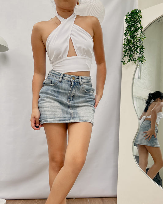 H&M crisscross front top