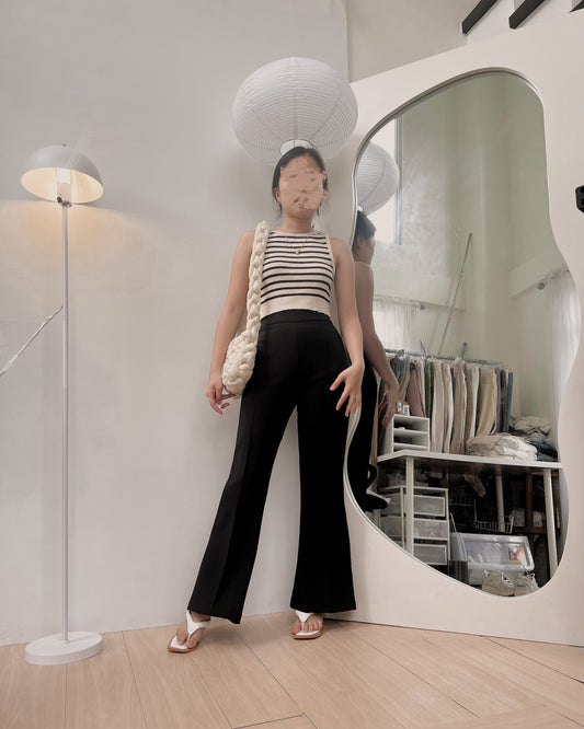ankle length black high quality trousers B31 (30-31)