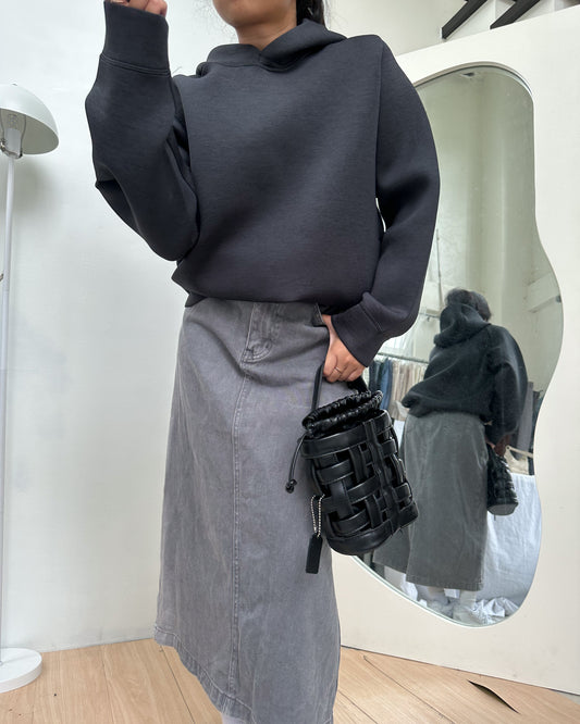 black hoodie