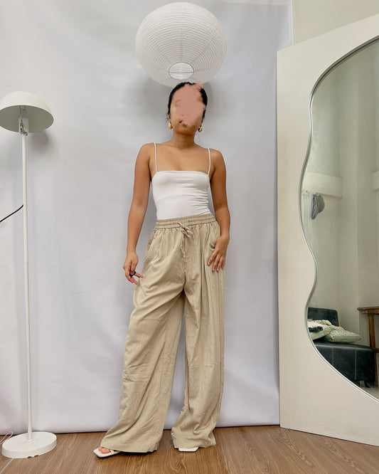 flowy high quality garterized lounge pants C15