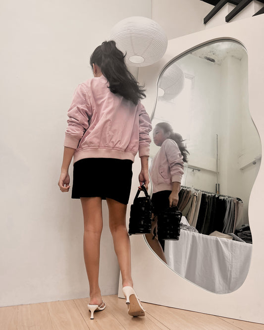 pink high quality bomber jacket