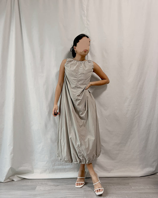 hollow out nylon cargo dress