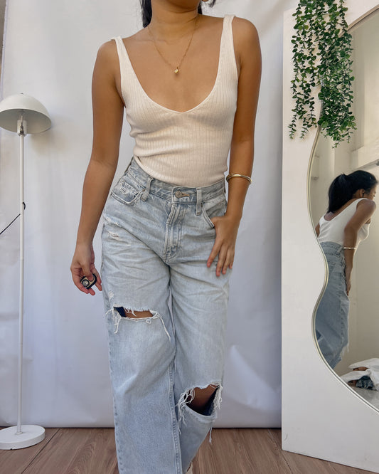 H&M knitted v-neck top