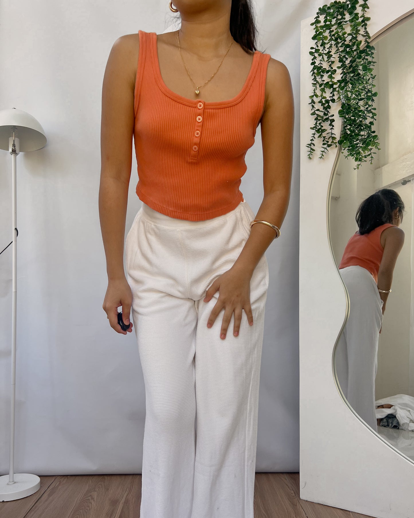 UNIQLO red ribbed top