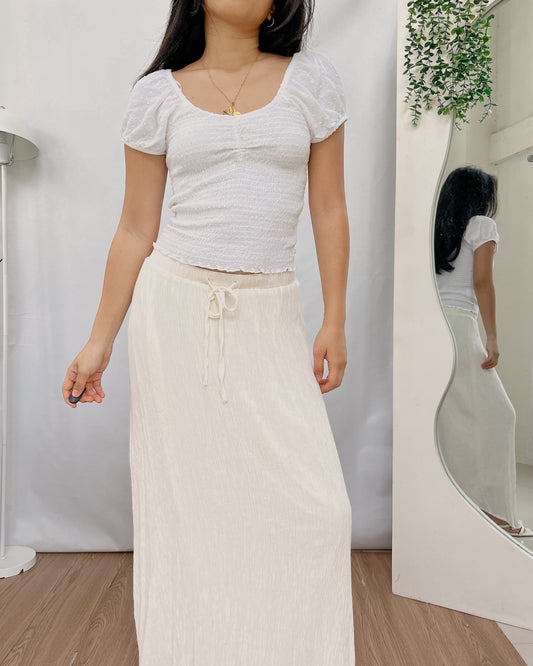H&M white short sleeve top