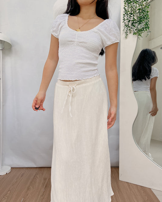 H&M white short sleeve top