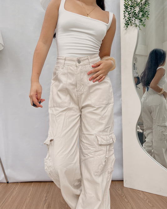 off white denim cargo pants v16