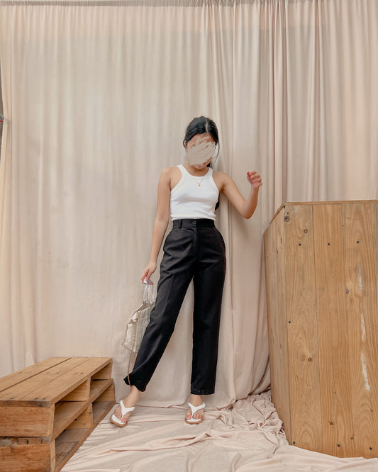 Black ankle length trousers J5 (fits 26-28)