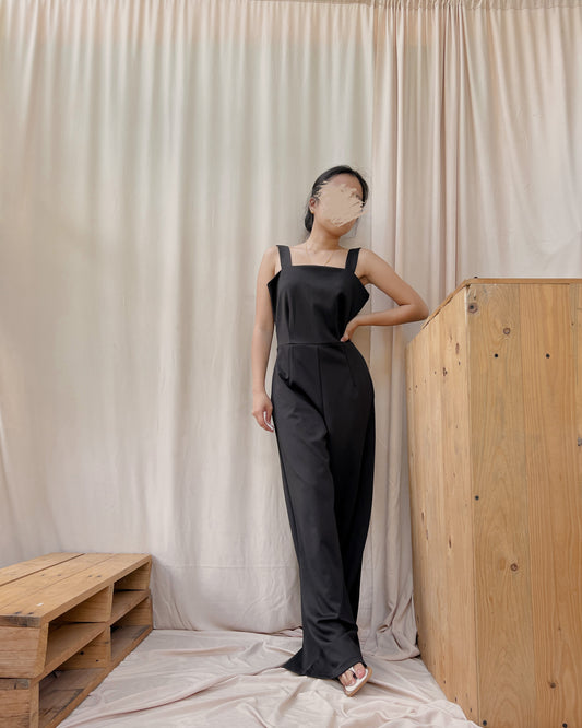black romper pants