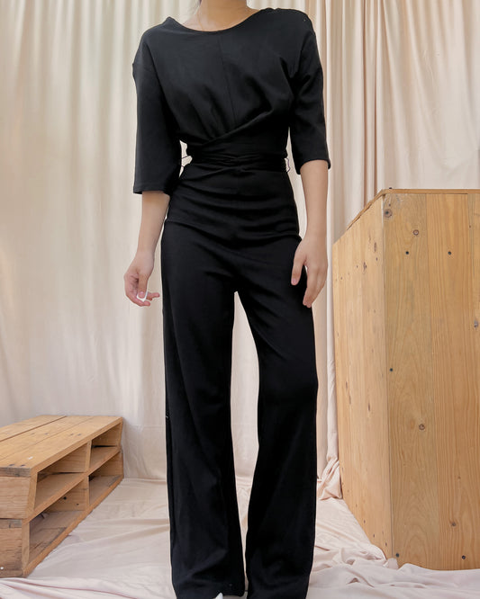 power romper pants with top twist