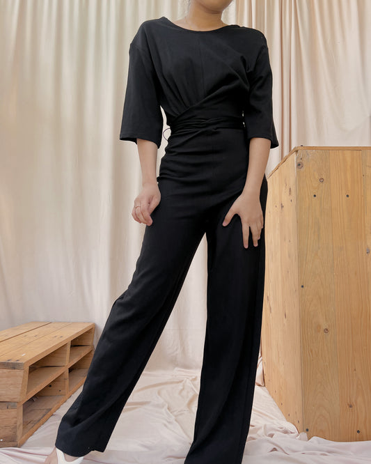 power romper pants with top twist