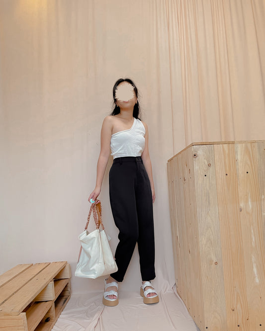 Black ankle length trousers (d15)