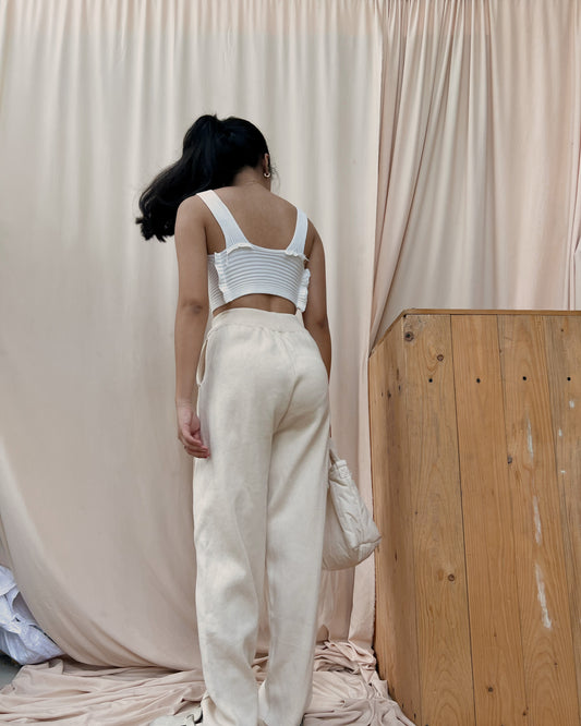 high quality nude knitted lounge pants J90 (24-32)