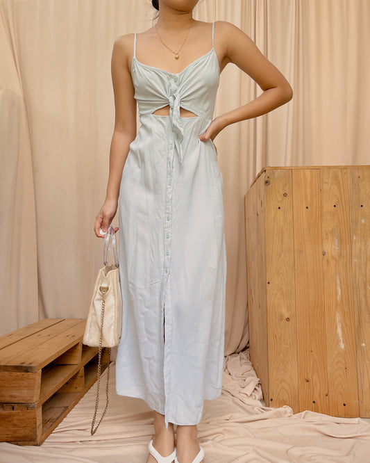 bershka cotton button down dress
