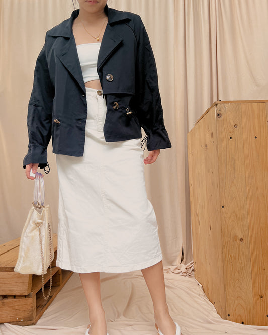 black layered jacket