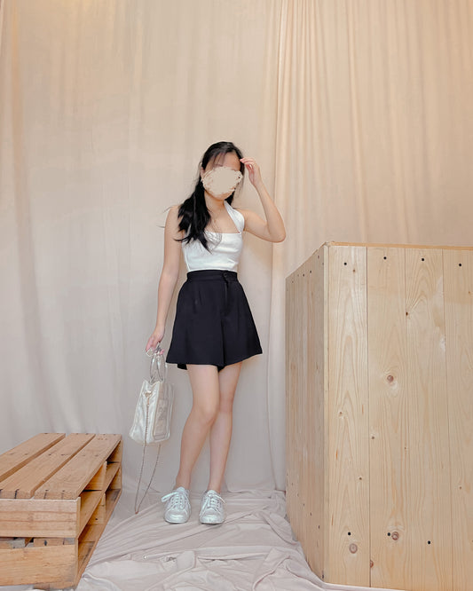 16. black trouser shorts B19