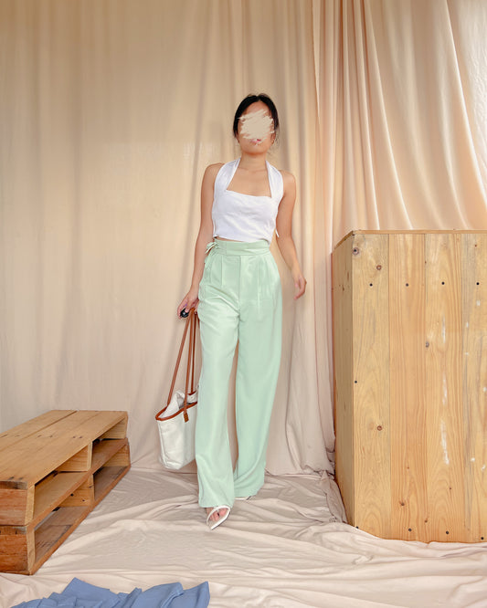 OLT Self-tie Trousers in LIGHT GREEN