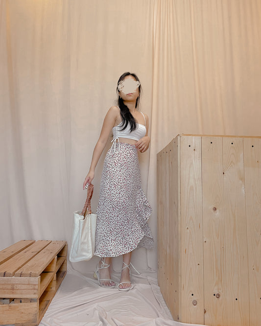 46. asymmetrical midi dress with side slit A10