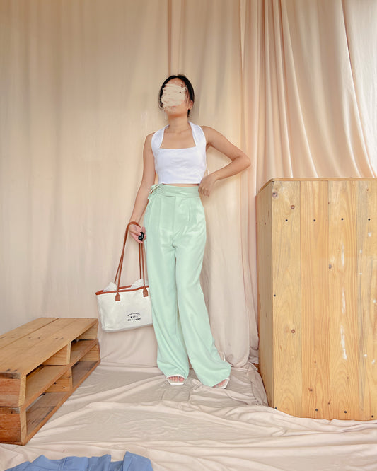 OLT Self-tie Trousers in LIGHT GREEN