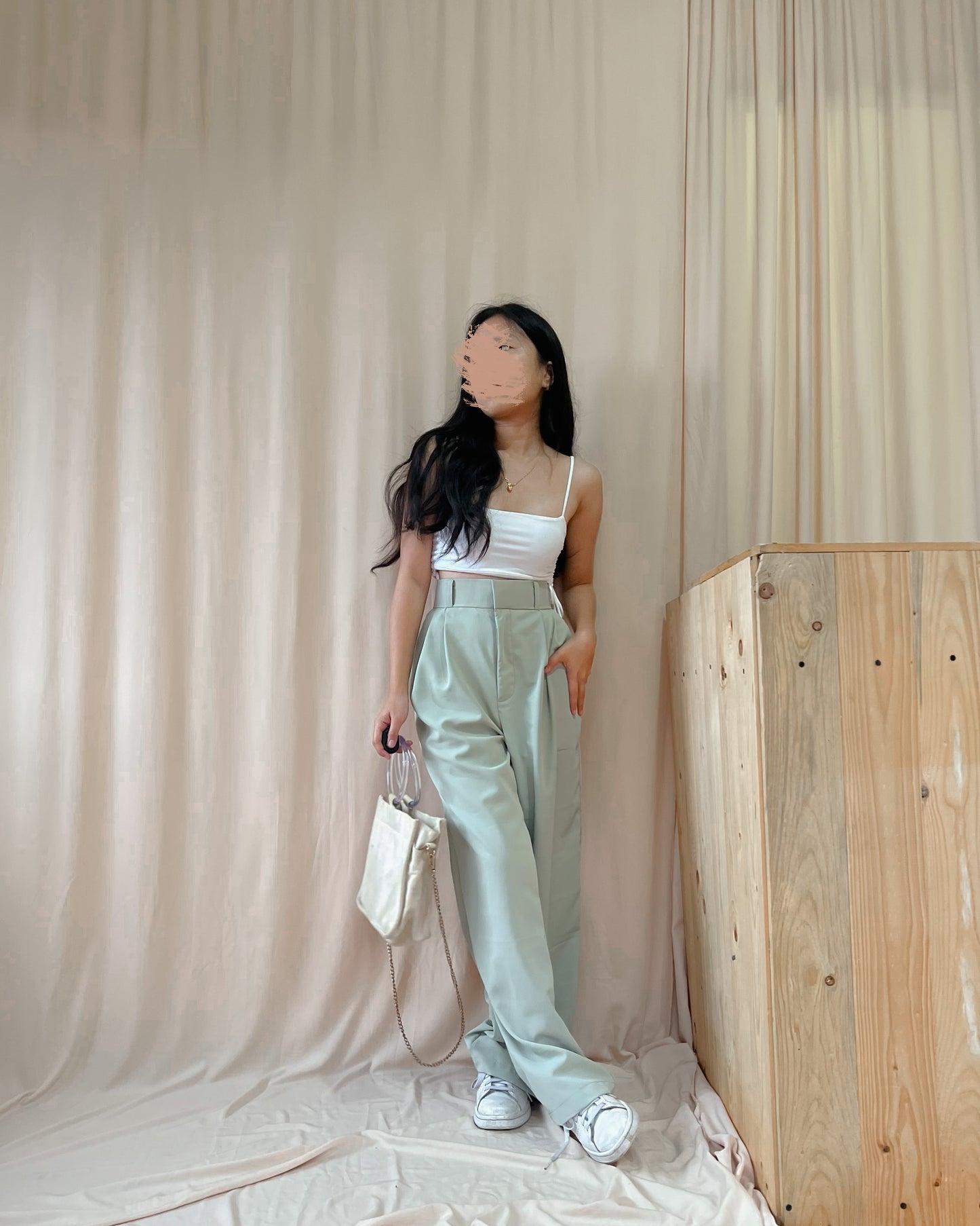 OLT Trousers in SAGE GREEN